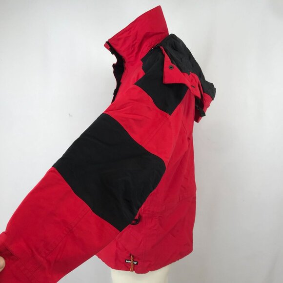 ALPINE DESIGN ~ MENS MEDIUM ~ RED BLACK GORE TEX HOODED WINTER JACKET COAT - Picture 5 of 8